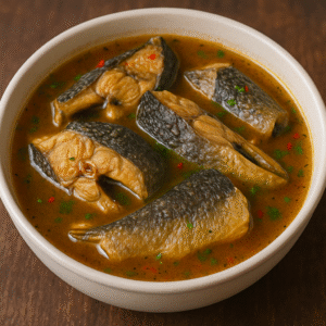 Pepper soup with fish